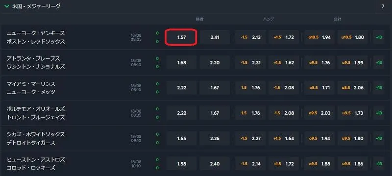 ベット金額入力