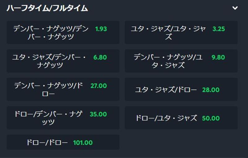 ハーフタイム・フルタイム