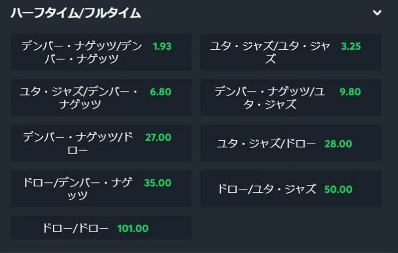 ハーフタイム・フルタイム