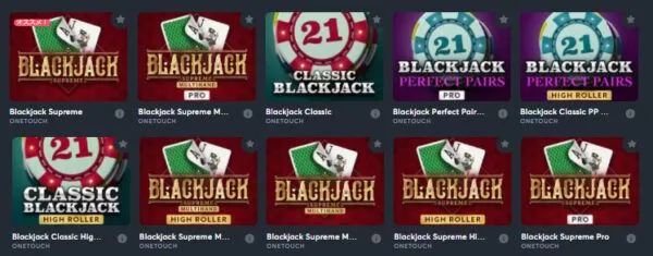 ONETOUCH テーブルゲーム ブラックジャック